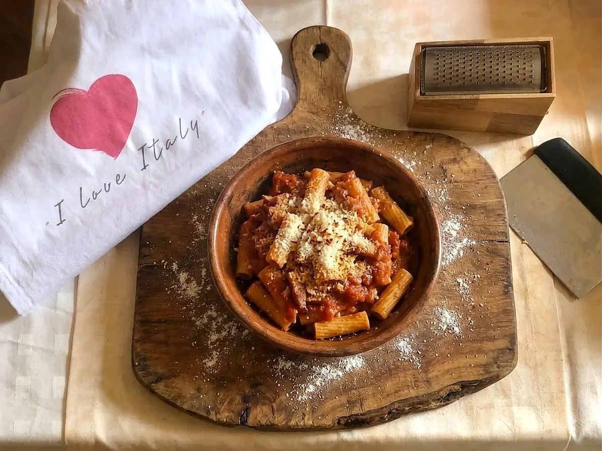 Amatriciana con il guanciale viterbese