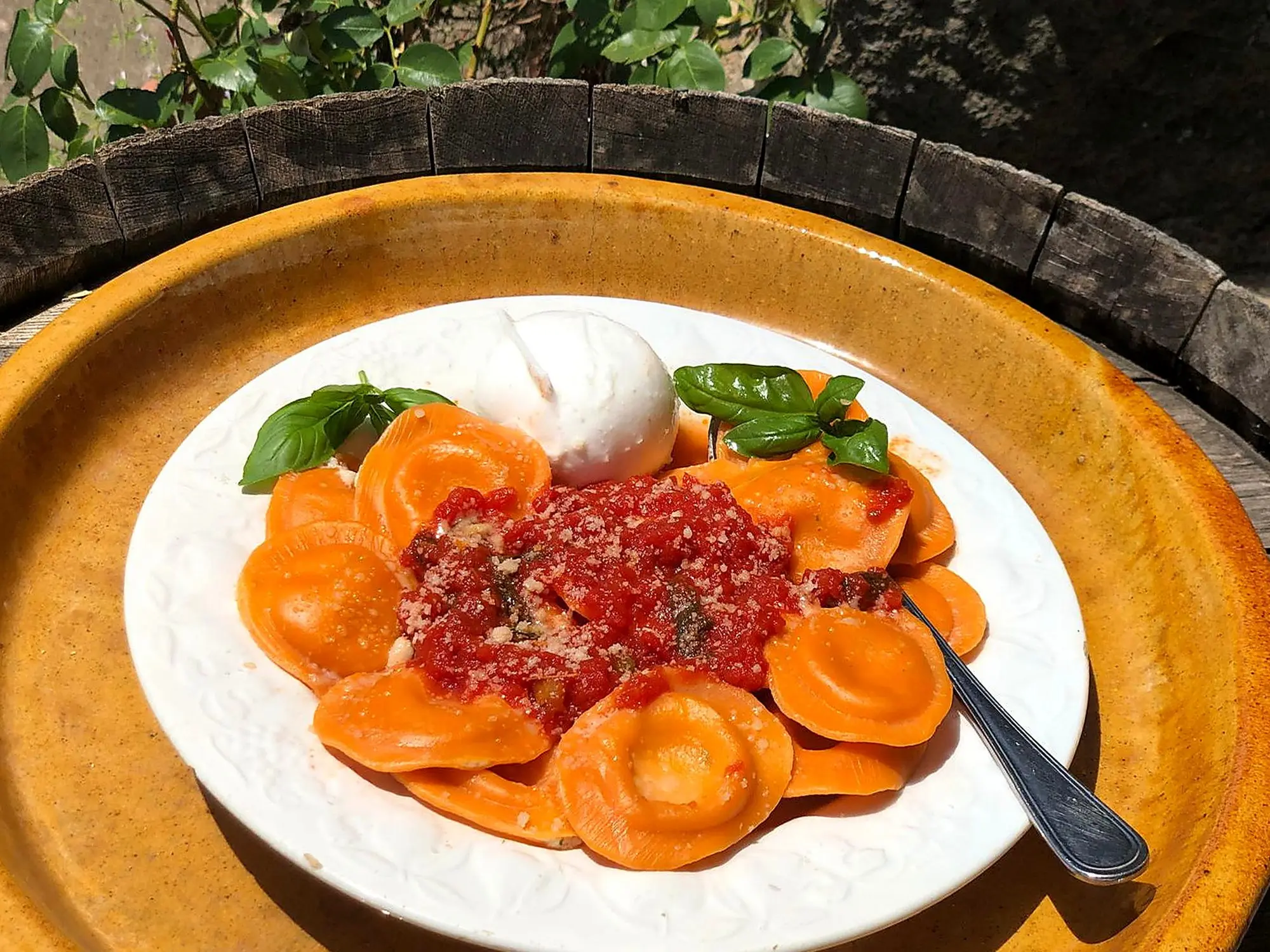 Ravioli Bufala e Basilico